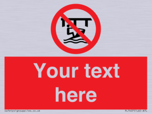 Custom Do not use watercraft in the vicinity of piers